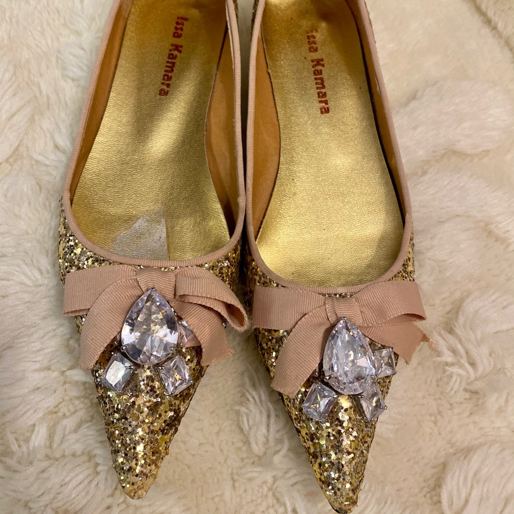 🌸 DONATED/ DONATED GLITTER FLAT SHOES - Picture 3 of 8
